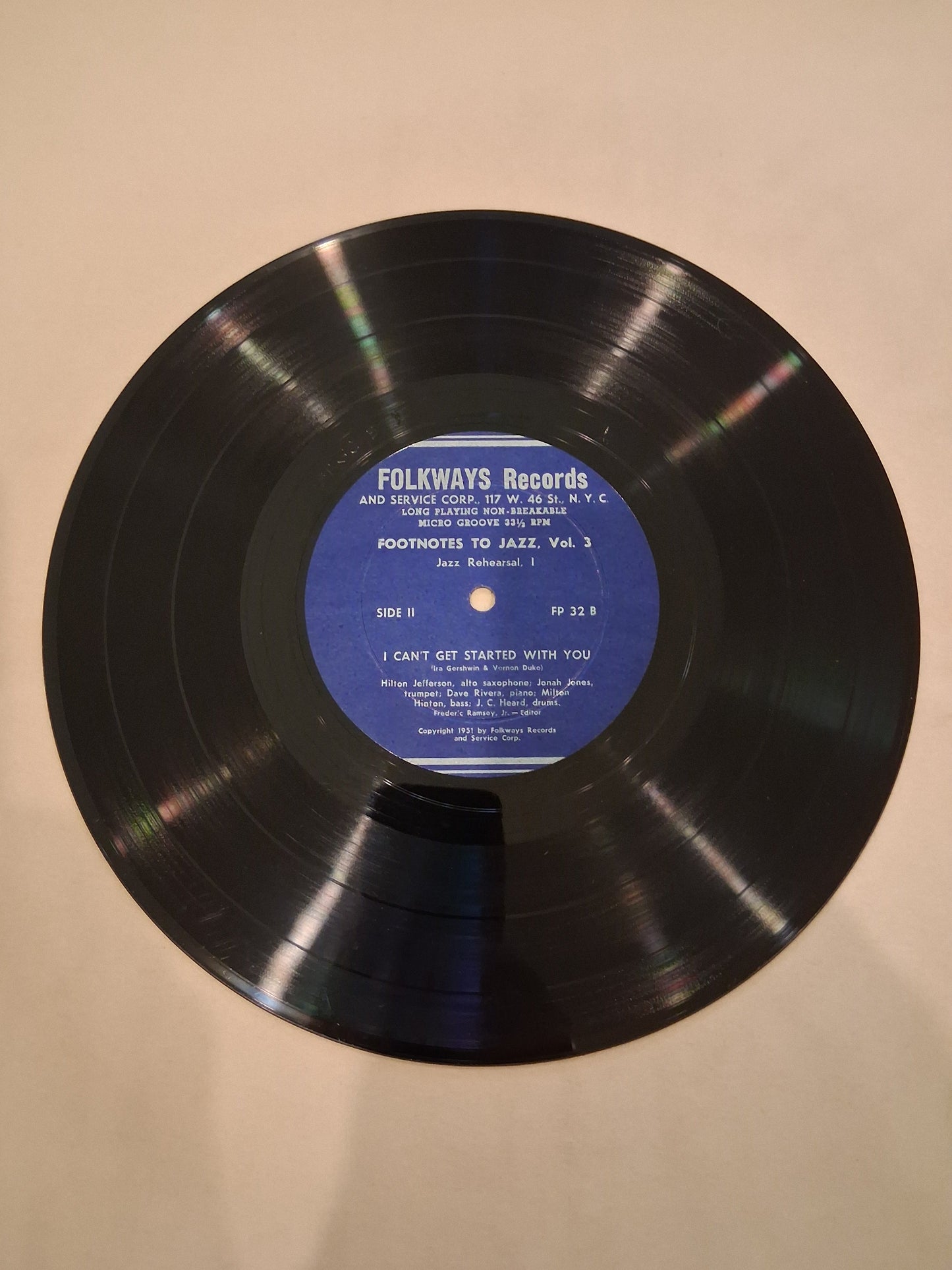 Mary Lou Williams, Hylton Jefferson – Rehearsal Vol. 1