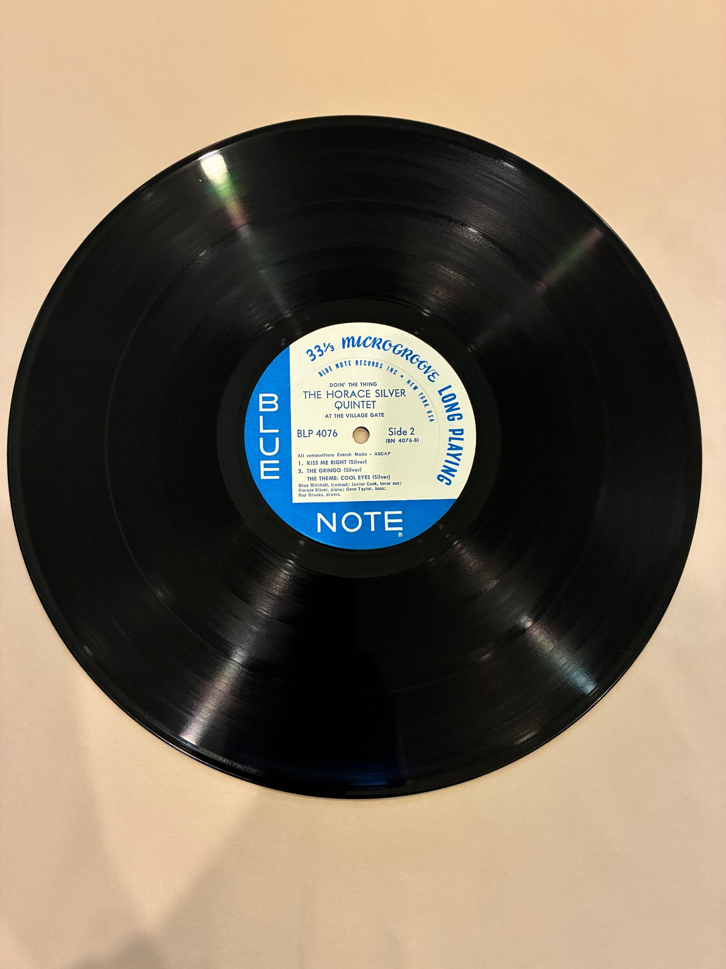 The Horace Silver Quintet – Doin' The Thing - At The Village Gate
