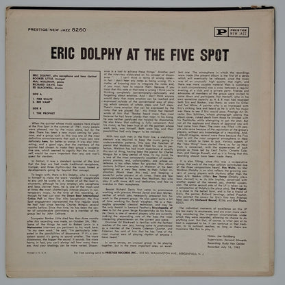 Eric Dolphy – At The Five Spot, Volume 1