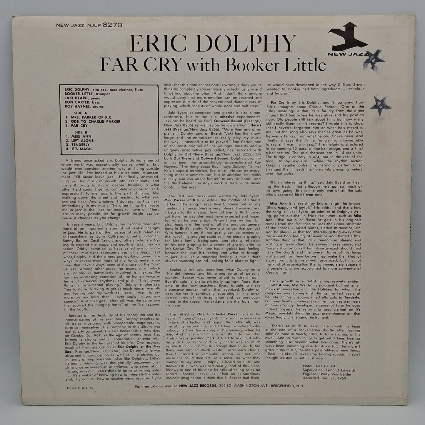 Eric Dolphy With Booker Little – Far Cry