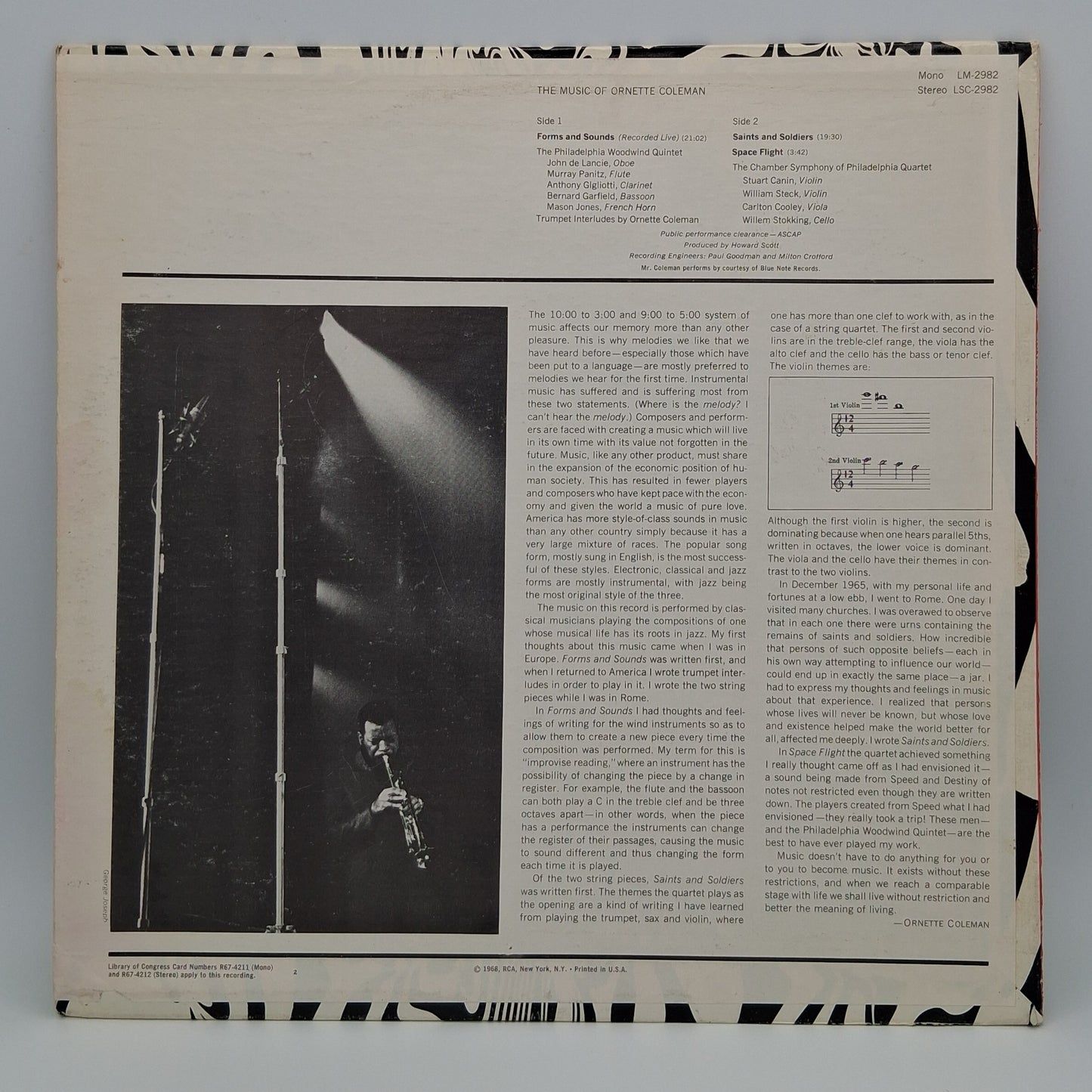 Ornette Coleman, The Philadelphia Woodwind Quintet, The Chamber Symphony Of Philadelphia Quartet – The Music Of Ornette Coleman