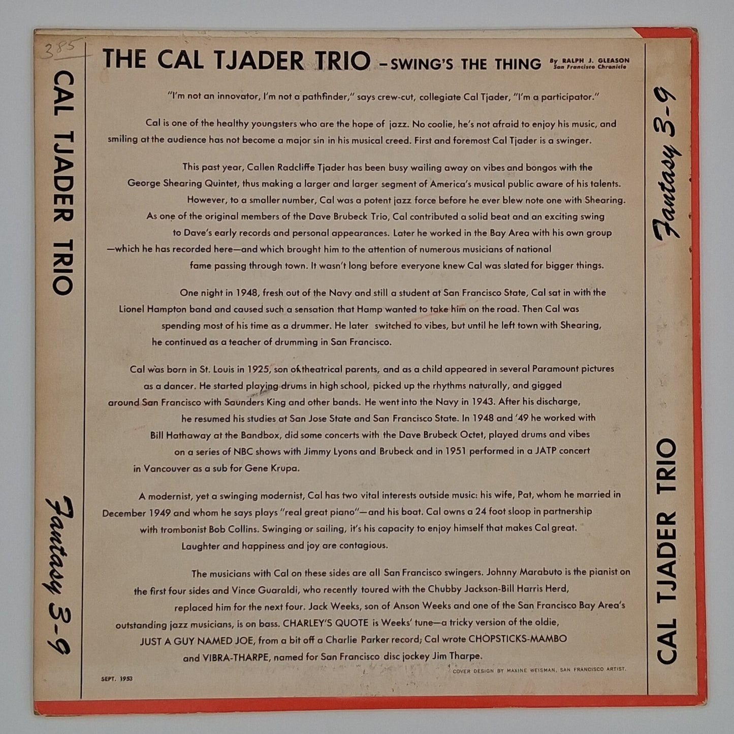 The Cal Tjader Trio – The Cal Tjader Trio