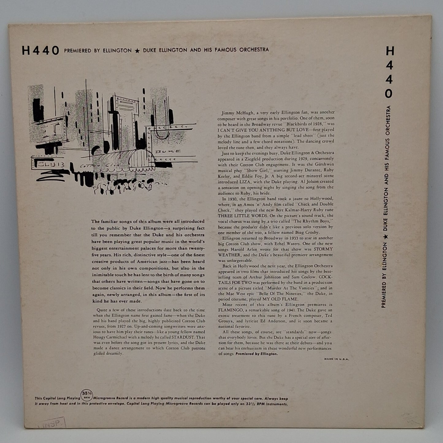 Duke Ellington And His Famous Orchestra – Premiered By Ellington