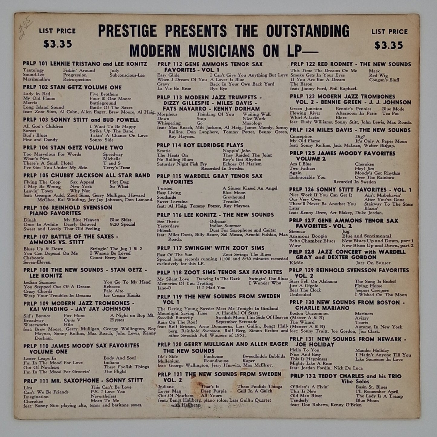 Wardell Gray All Stars – Jazz Concert With Wardell Gray All Stars