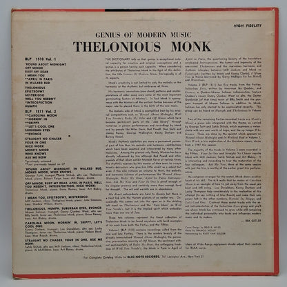 Thelonious Monk – Genius Of Modern Music Volume 2