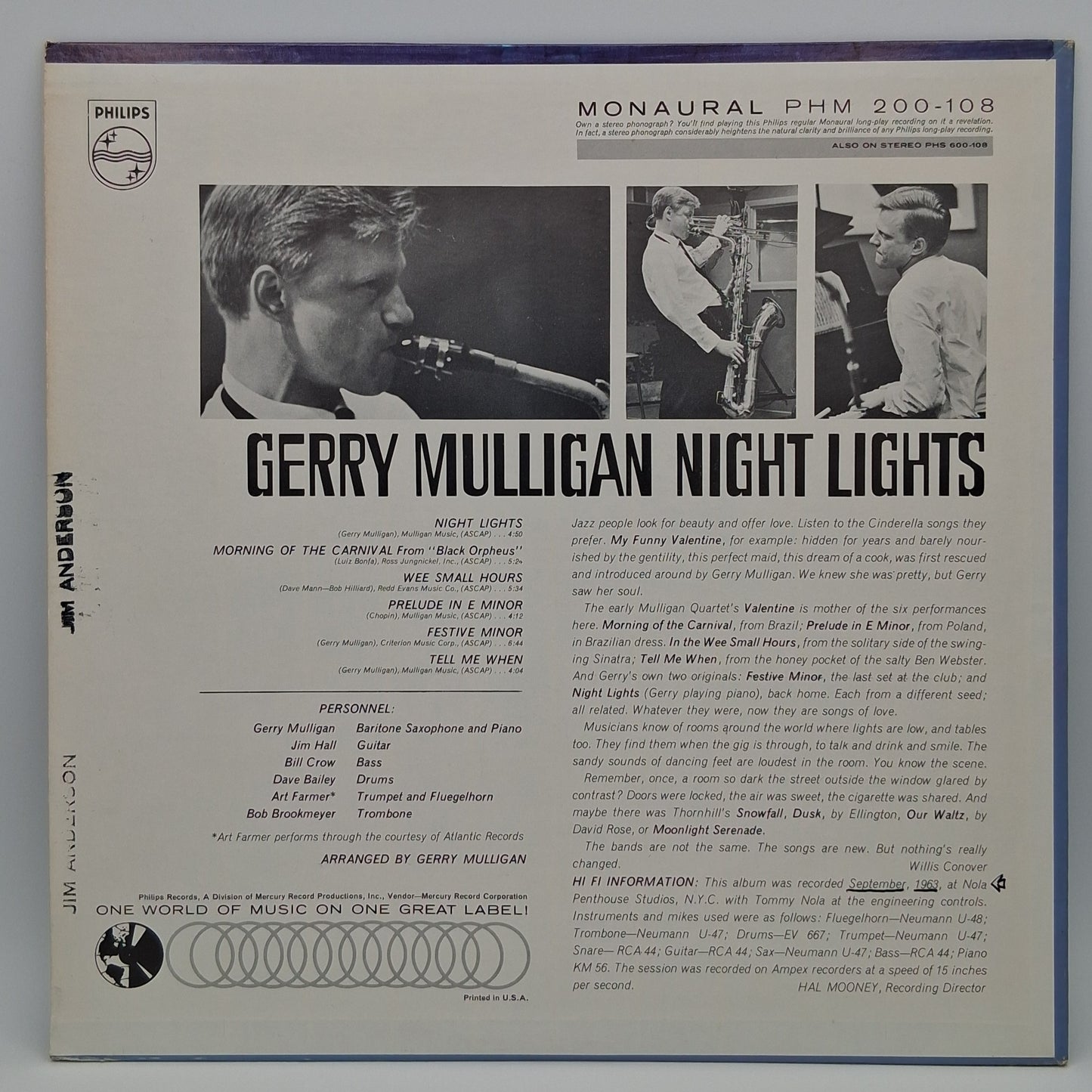 Gerry Mulligan – Night Lights