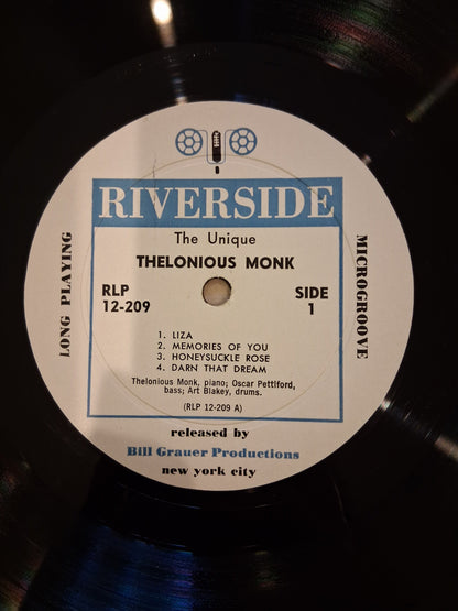 Thelonious Monk – The Unique Thelonious Monk