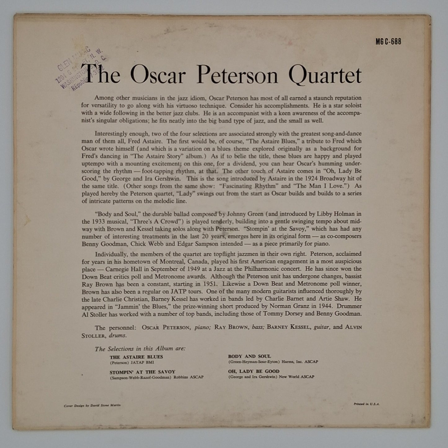 Oscar Peterson Quartet – Oscar Peterson Quartet