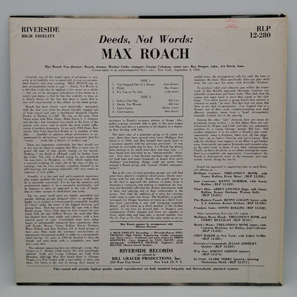 Max Roach – Deeds, Not Words