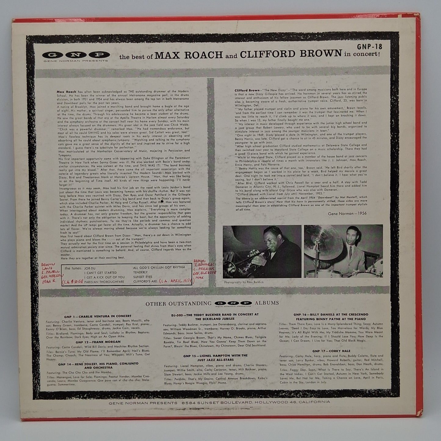 Clifford Brown And Max Roach – The Best Of Max Roach And Clifford Brown In Concert!