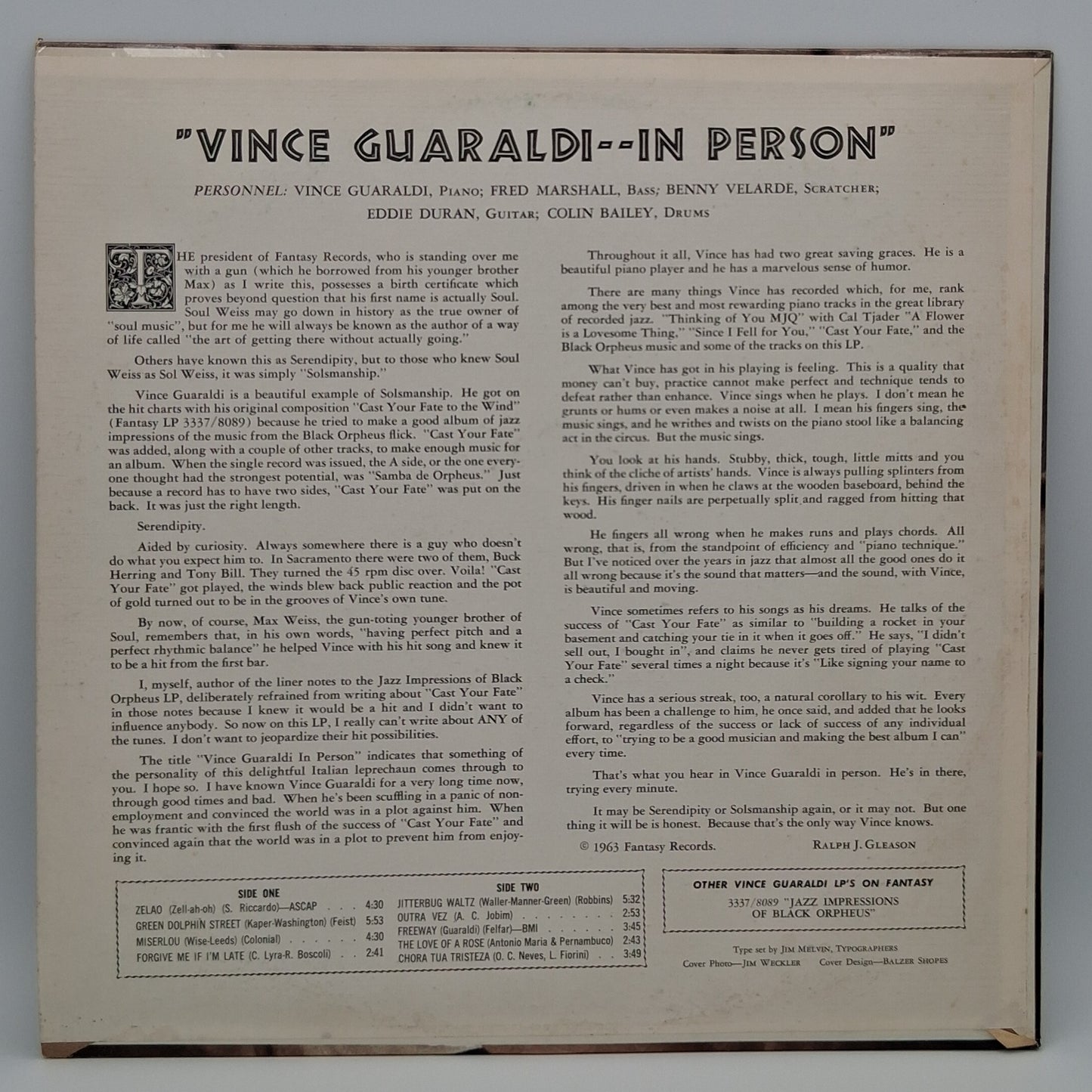 Vince Guaraldi – In Person