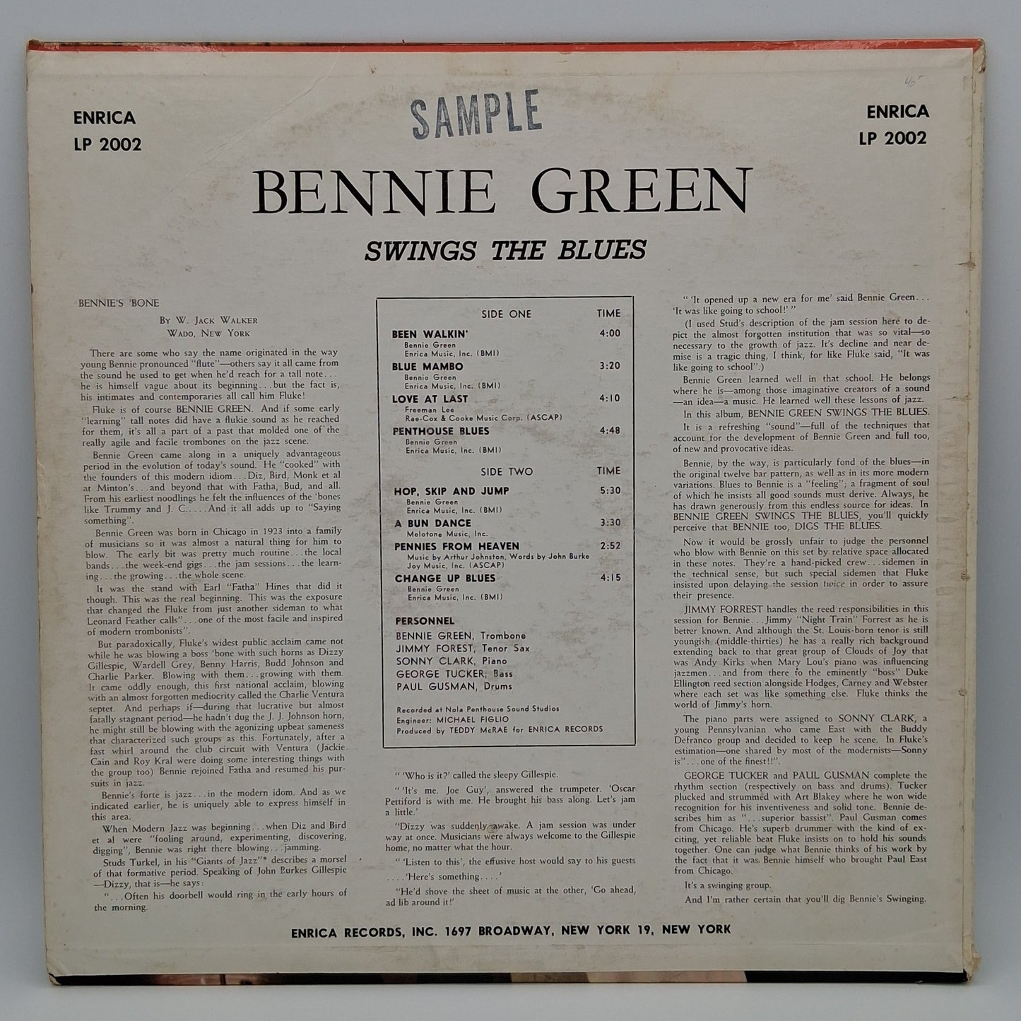 Bennie Green – Bennie Green Swings The Blues