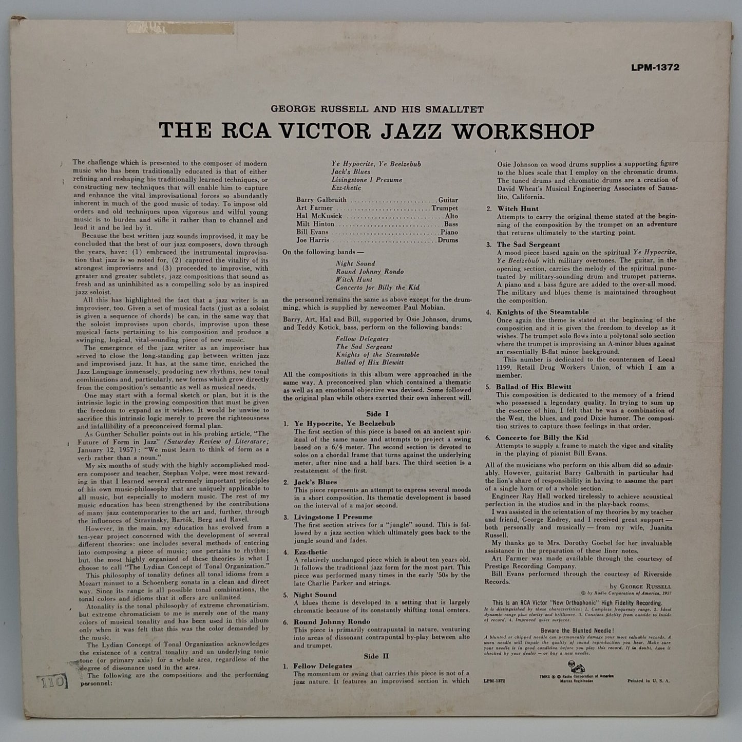 George Russell – The Jazz Workshop