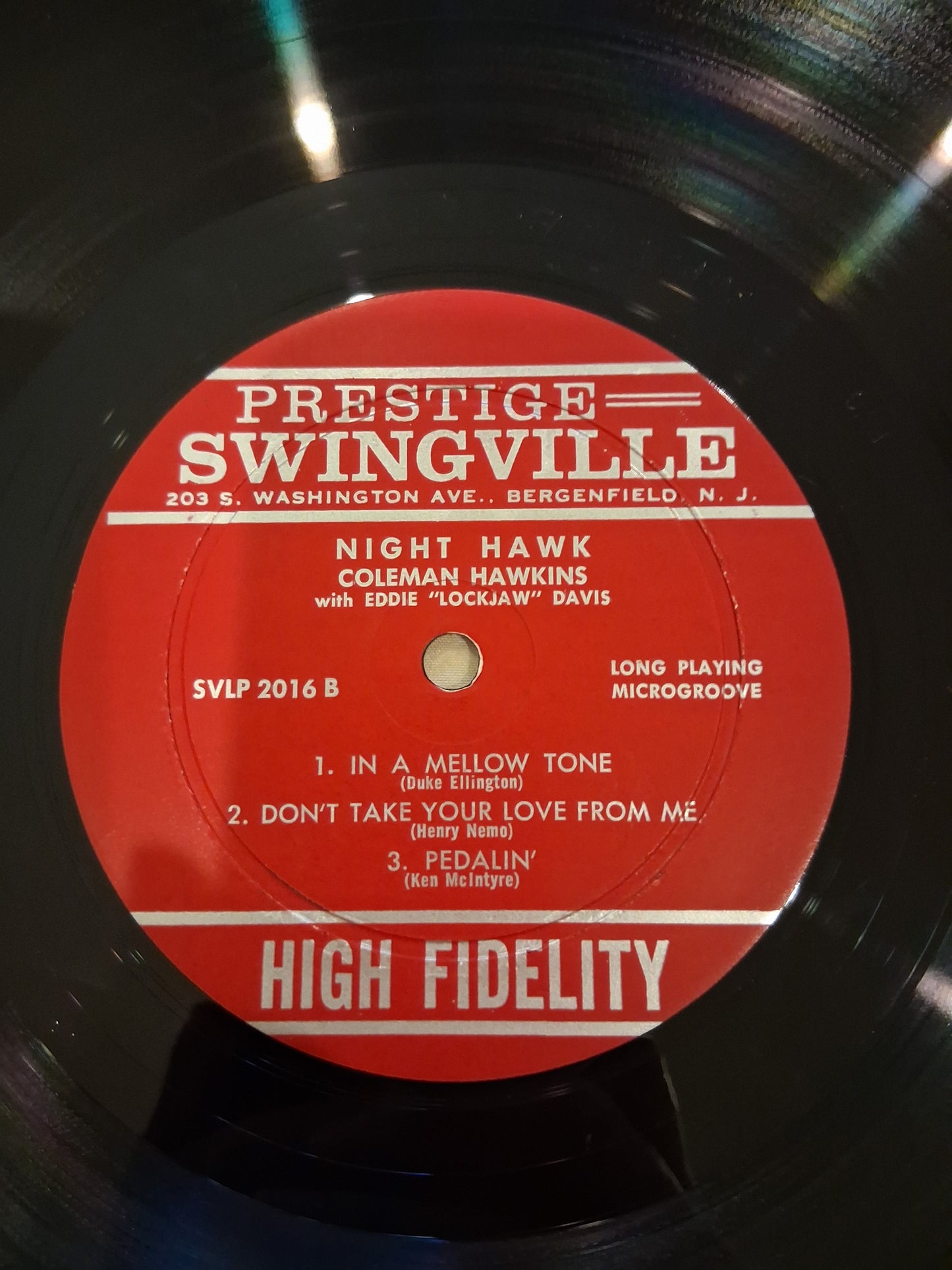 Coleman Hawkins With Eddie "Lockjaw" Davis – Night Hawk