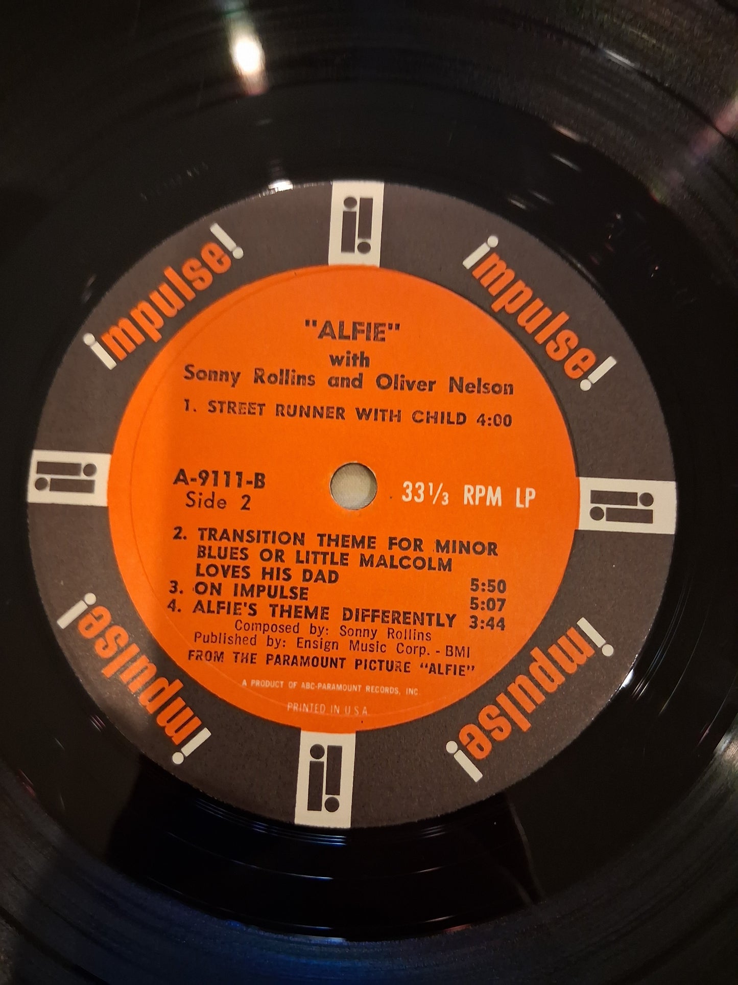 Sonny Rollins With Orchestra Conducted By Oliver Nelson – Original Music From The Score "Alfie"