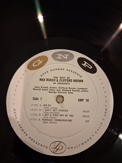 Clifford Brown And Max Roach – The Best Of Max Roach And Clifford Brown In Concert!