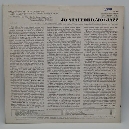 Jo Stafford – Jo + Jazz