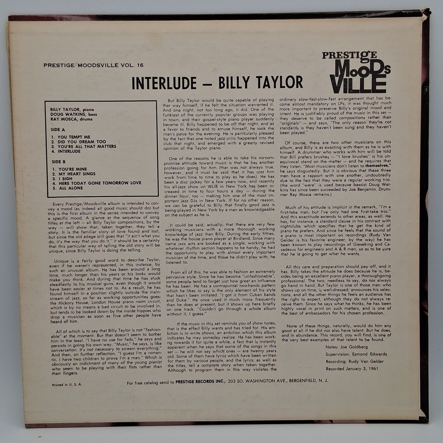 Billy Taylor – Interlude