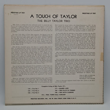 The Billy Taylor Trio – A Touch Of Taylor