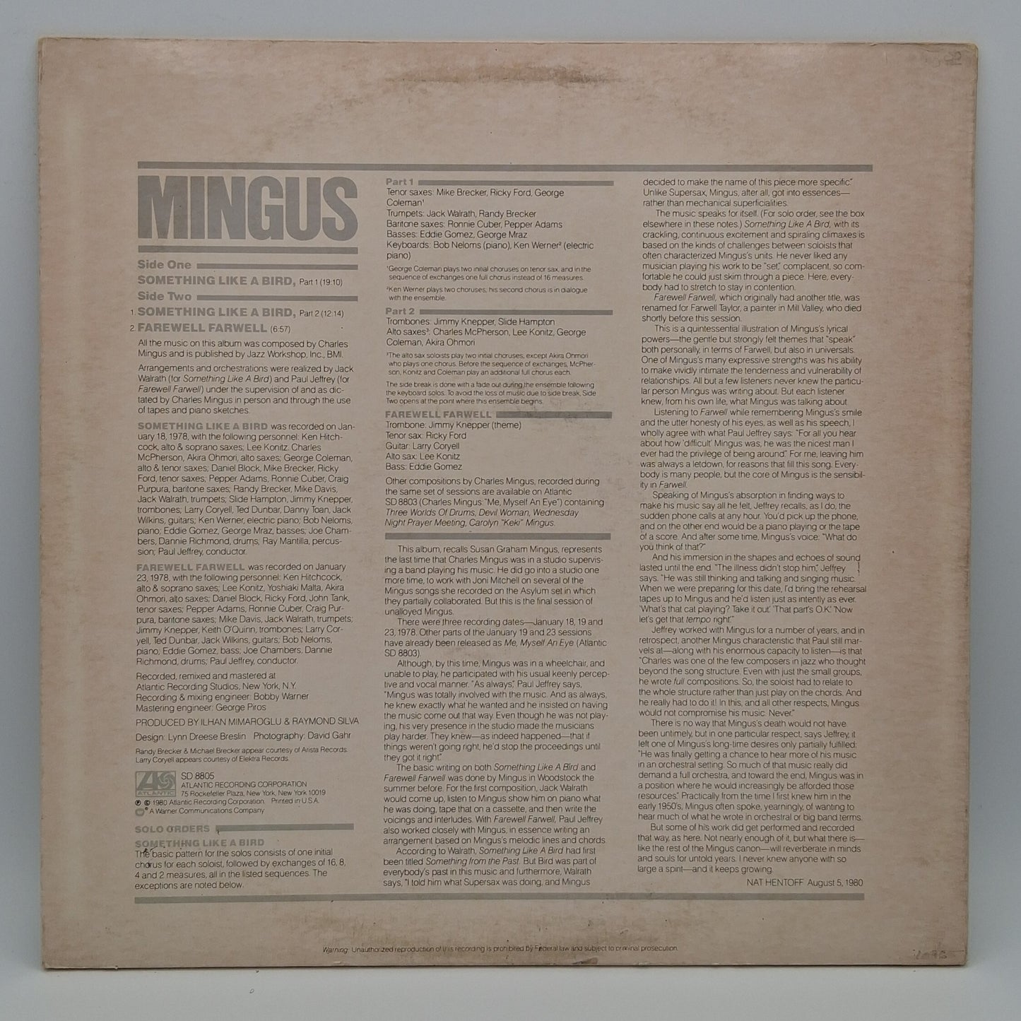 Charles Mingus – Something Like A Bird