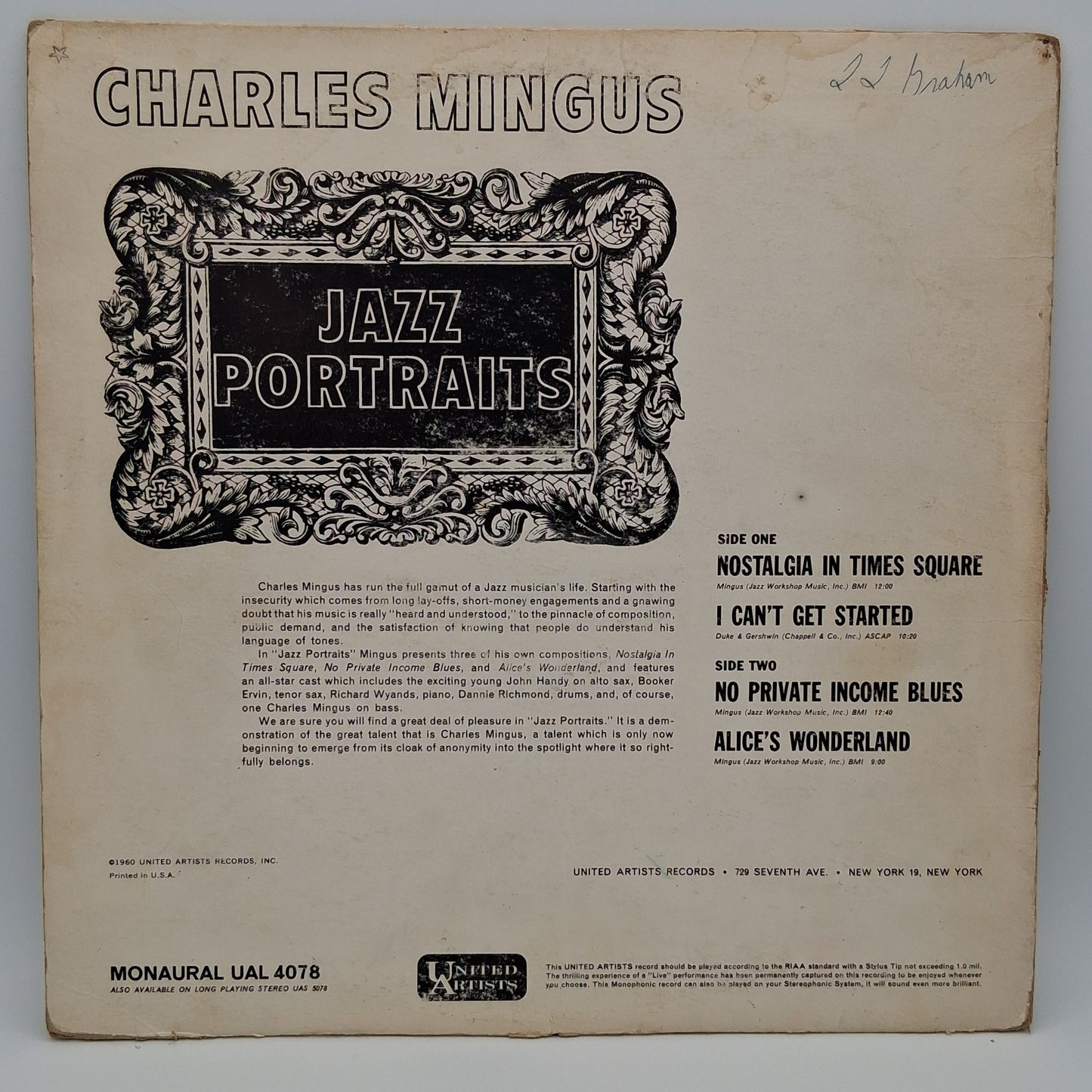 Charles Mingus – Jazz Portraits