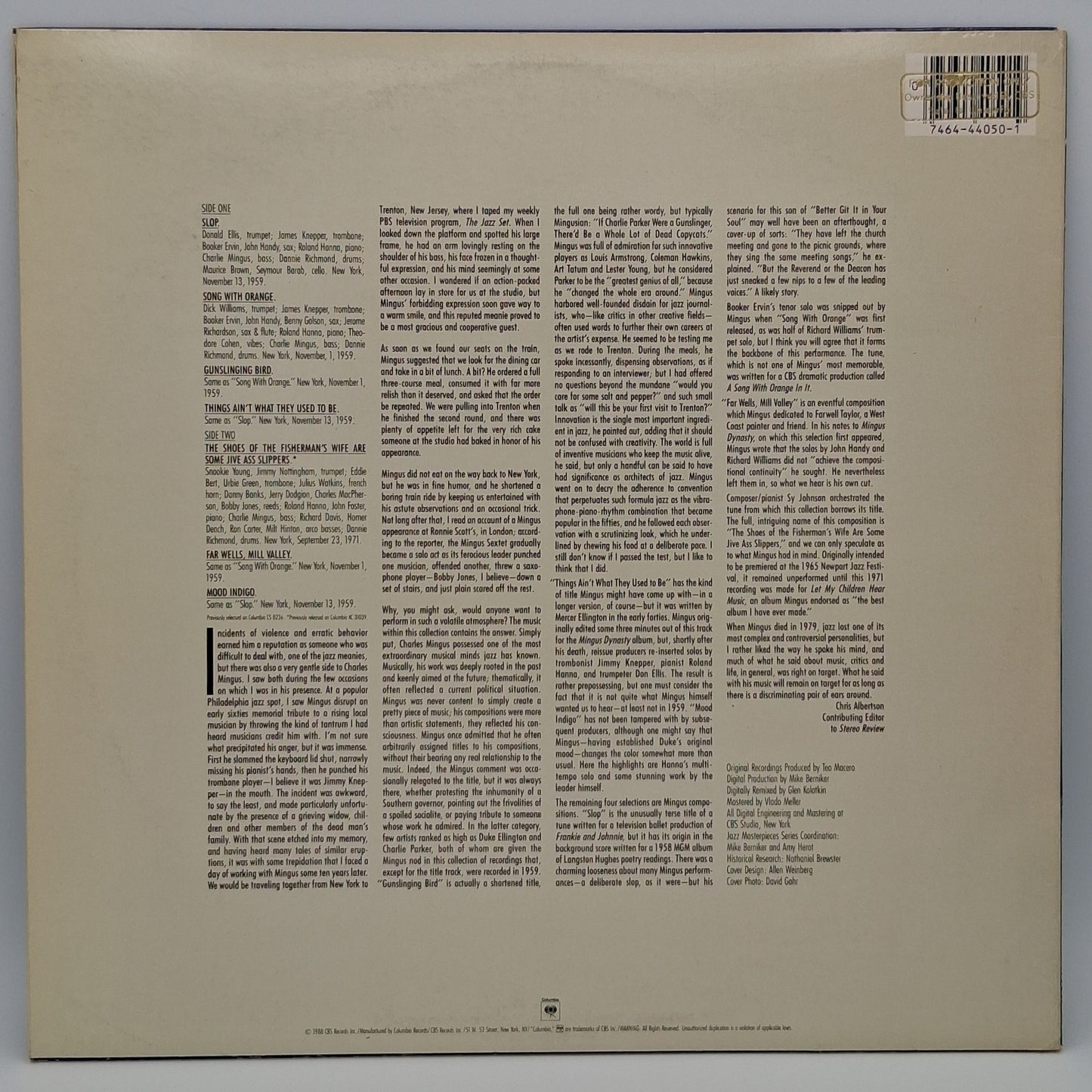 Charles Mingus – Shoes Of The Fisherman's Wife