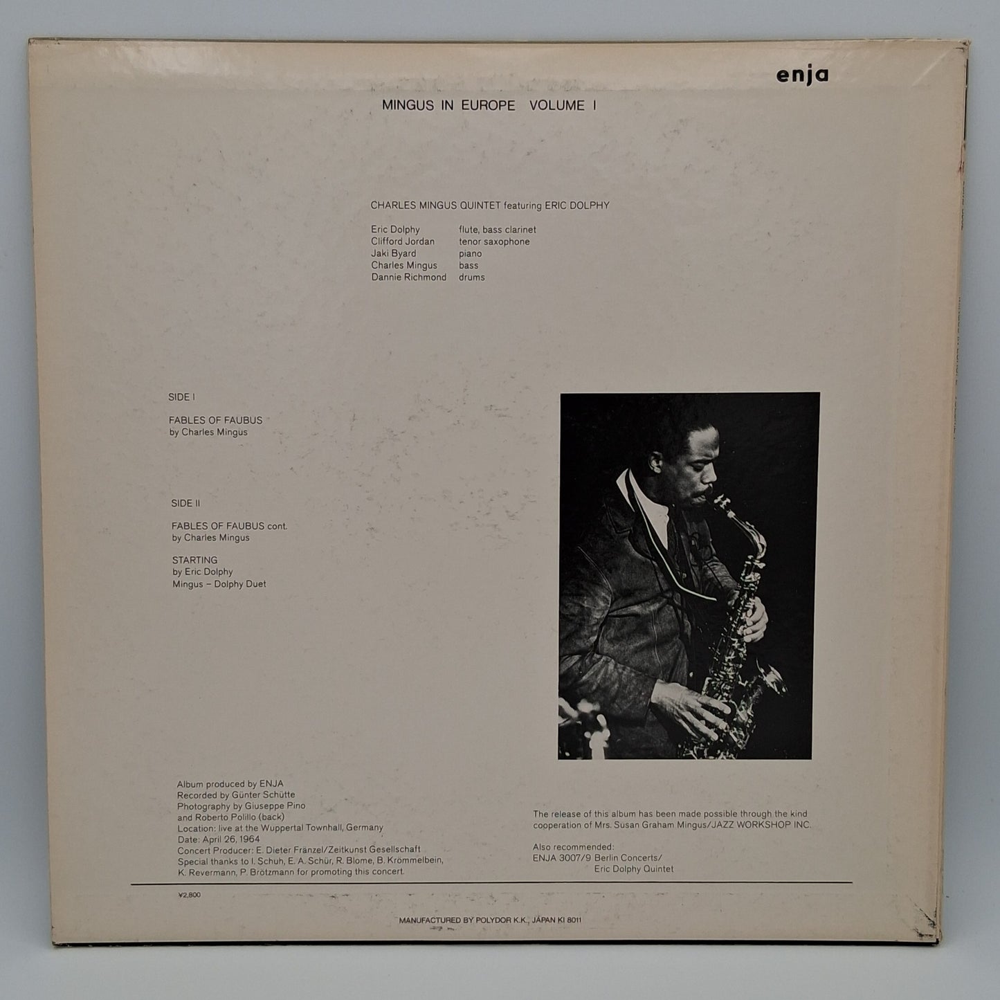 The Charles Mingus Quintet – Mingus In Europe Volume I