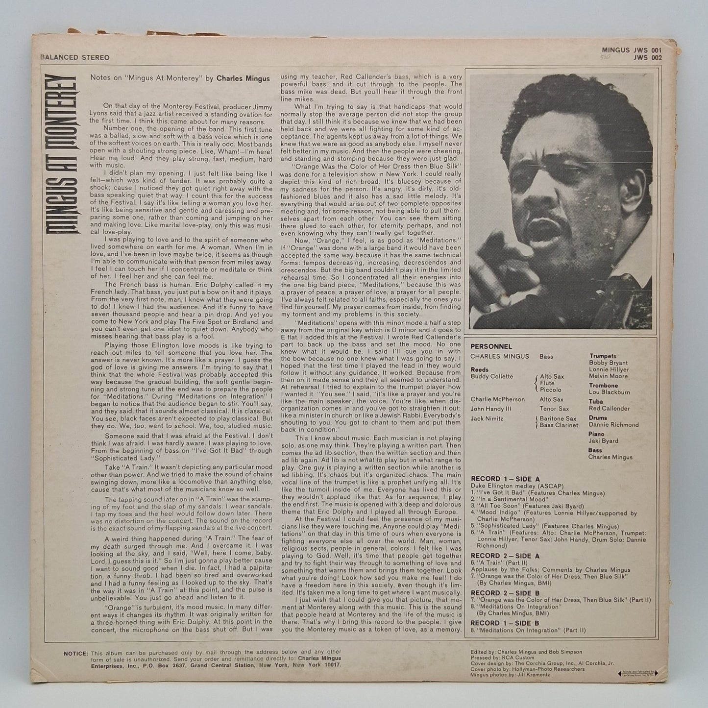 Charles Mingus – Mingus At Monterey