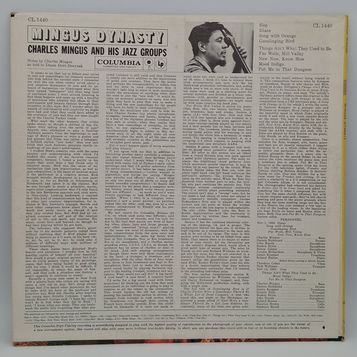Charles Mingus And His Jazz Groups – Mingus Dynasty