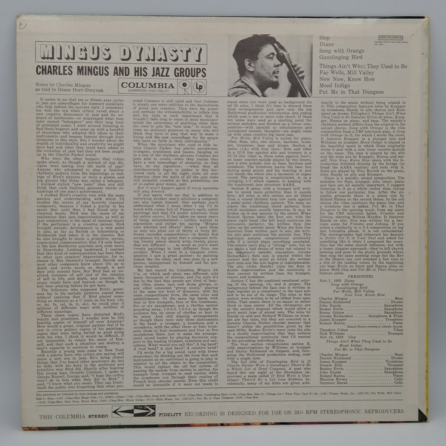 Charles Mingus And His Jazz Groups – Mingus Dynasty