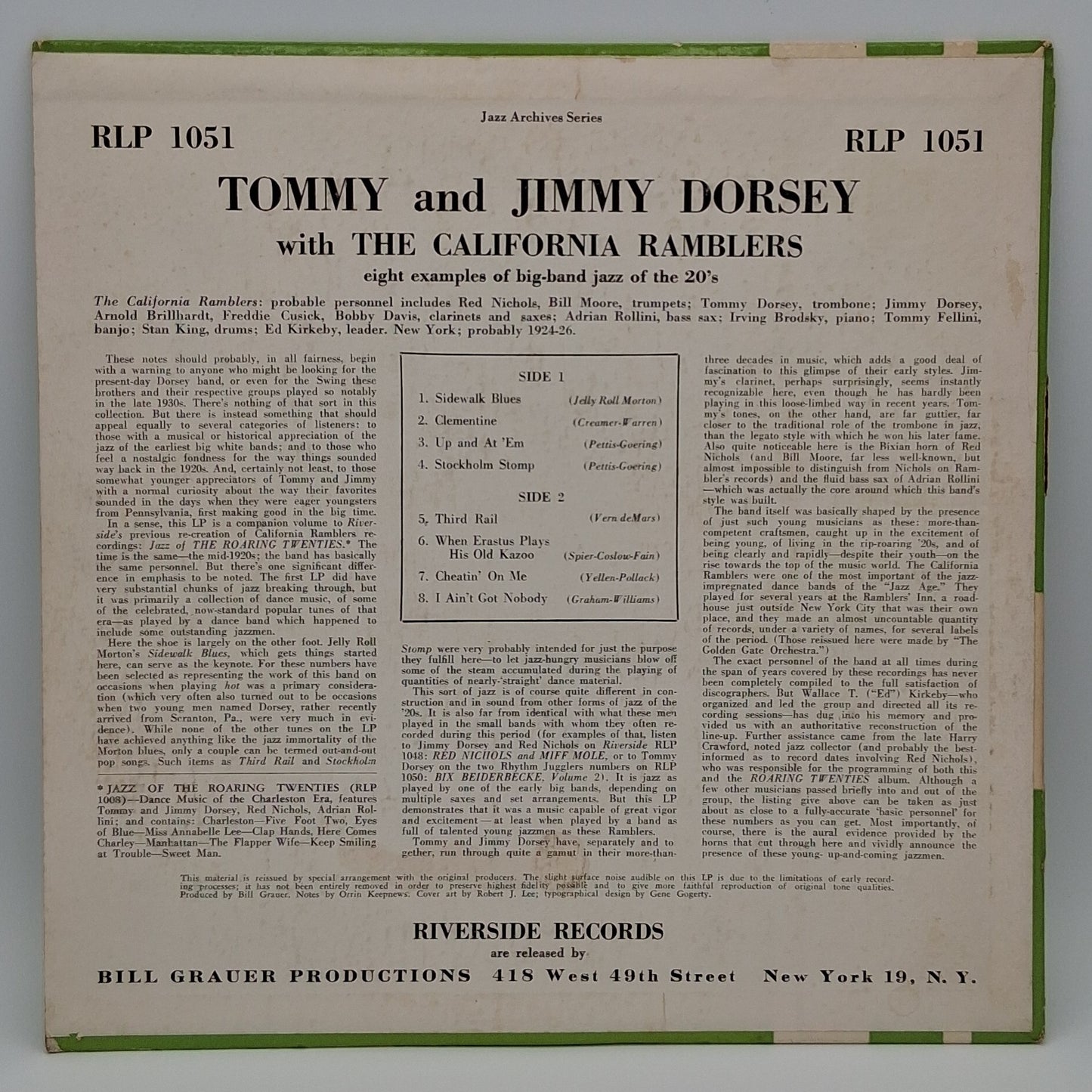 California Ramblers, Tommy Dorsey, Jimmy Dorsey – Tommy And Jimmy Dorsey With The California Ramblers