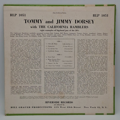 California Ramblers, Tommy Dorsey, Jimmy Dorsey – Tommy And Jimmy Dorsey With The California Ramblers