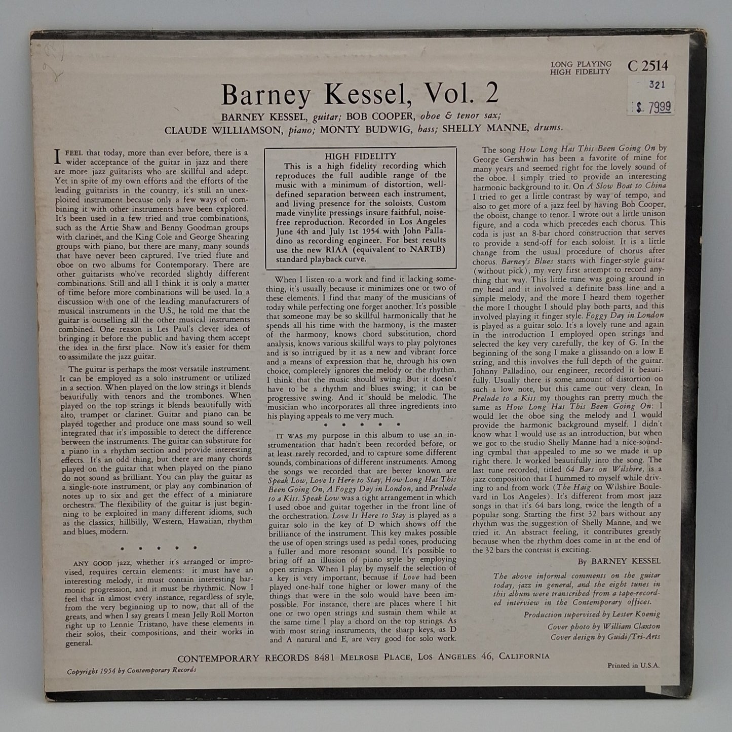 Barney Kessel – Barney Kessel Volume 2