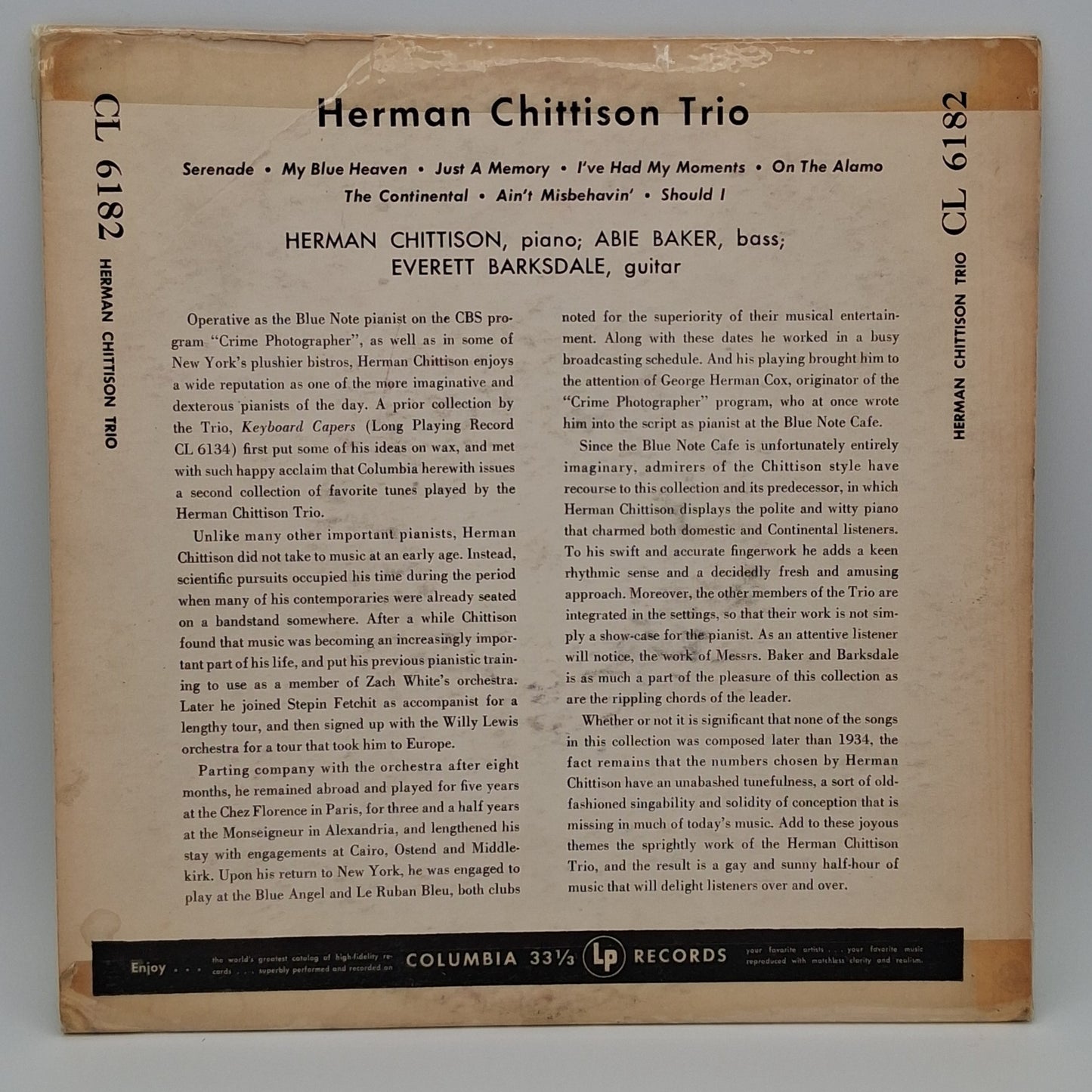 Herman Chittison – Herman Chittison Trio