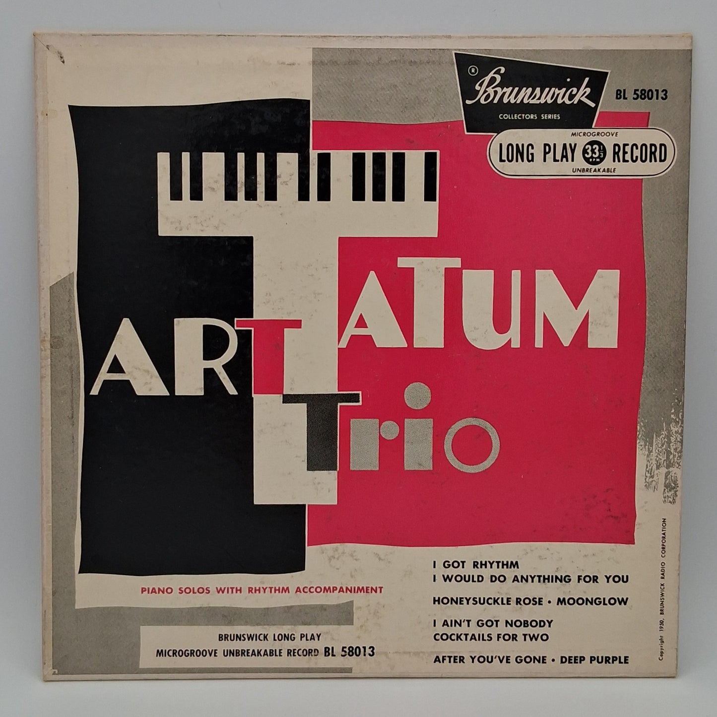 Art Tatum Trio – Piano Solos With Rhythm Accompaniment