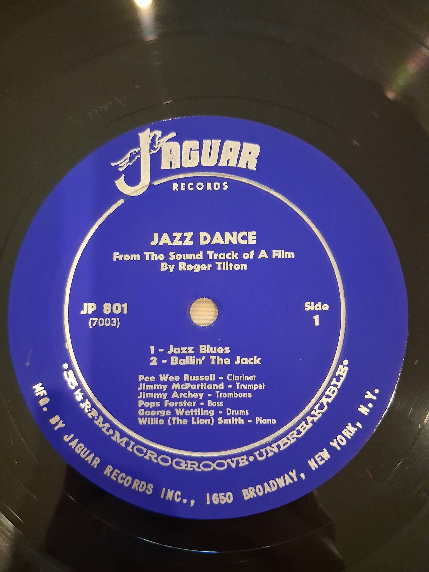 Pee Wee Russell, "Pops" Foster, Jimmy McPartland, Jimmy Archey, Willie "The Lion" Smith, George Wettling – Jazz Dance