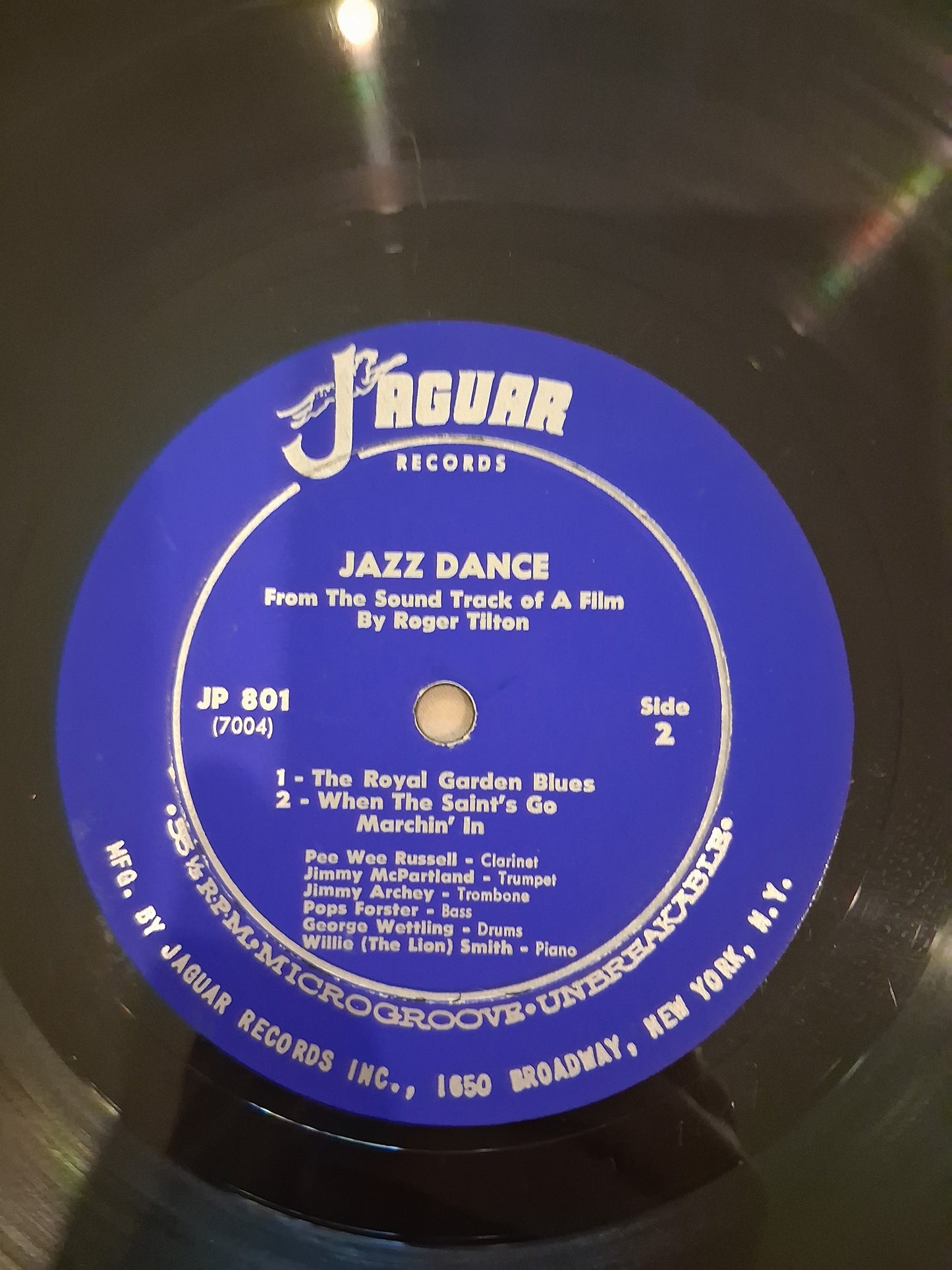 Pee Wee Russell, "Pops" Foster, Jimmy McPartland, Jimmy Archey, Willie "The Lion" Smith, George Wettling – Jazz Dance