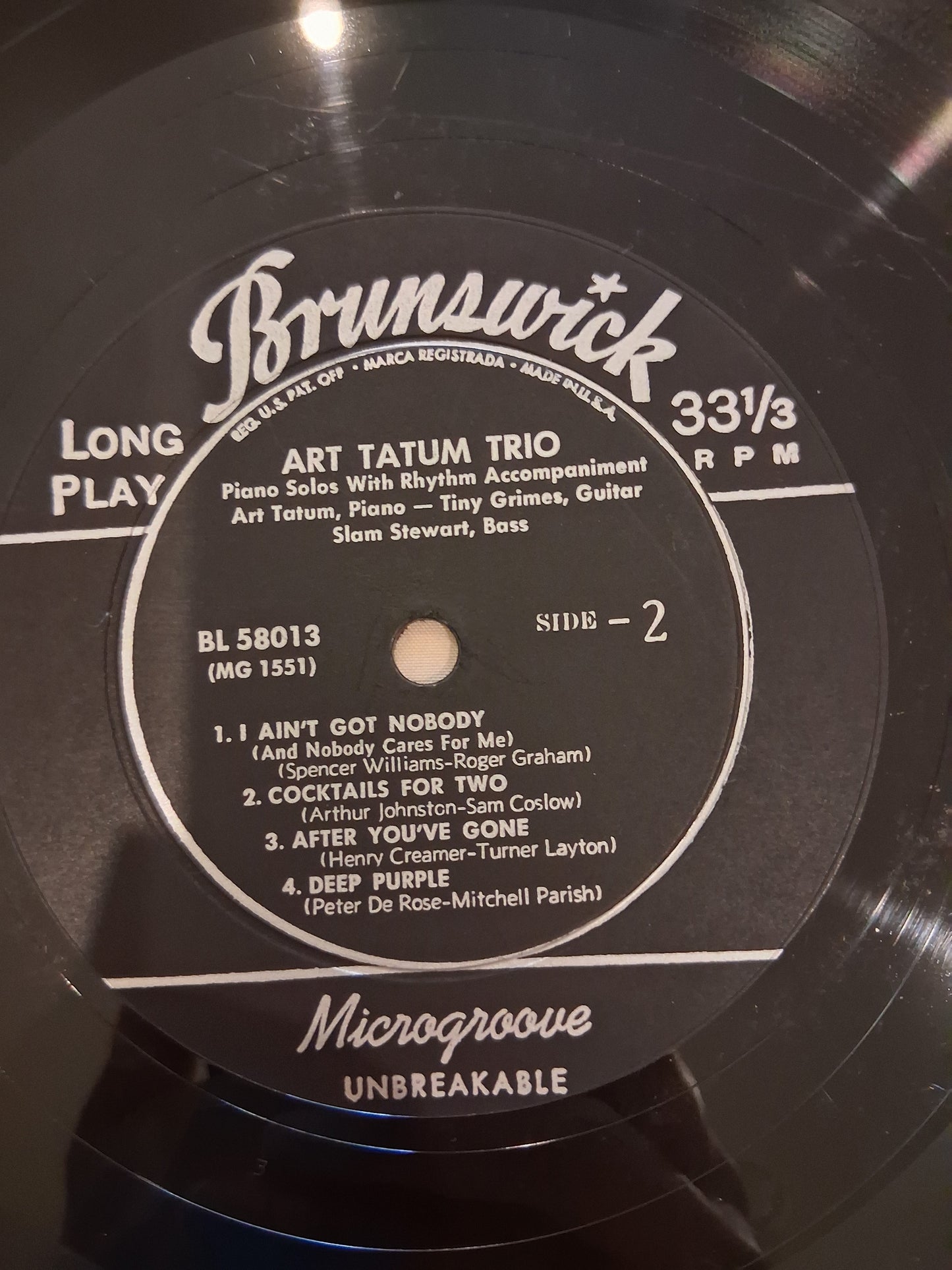 Art Tatum Trio – Piano Solos With Rhythm Accompaniment