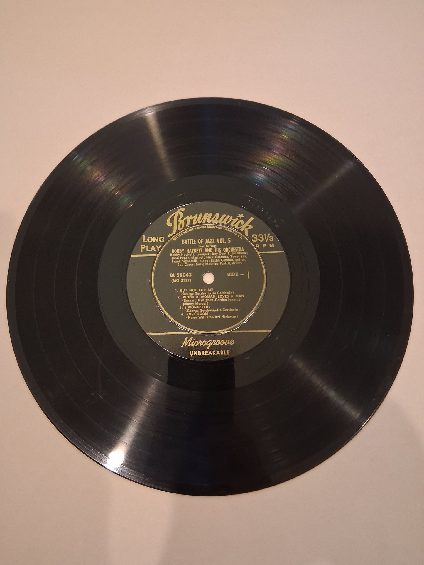 Bobby Hackett And His Orchestra / Max Kaminsky And His Jazz Band – Battle Of Jazz Volume 5