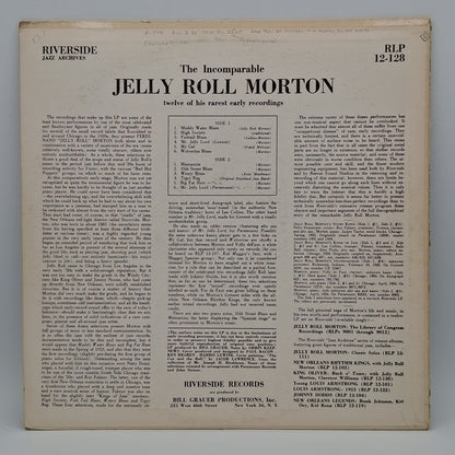 Jelly Roll Morton – The Incomparable Jelly Roll Morton (His Rarest Recordings)