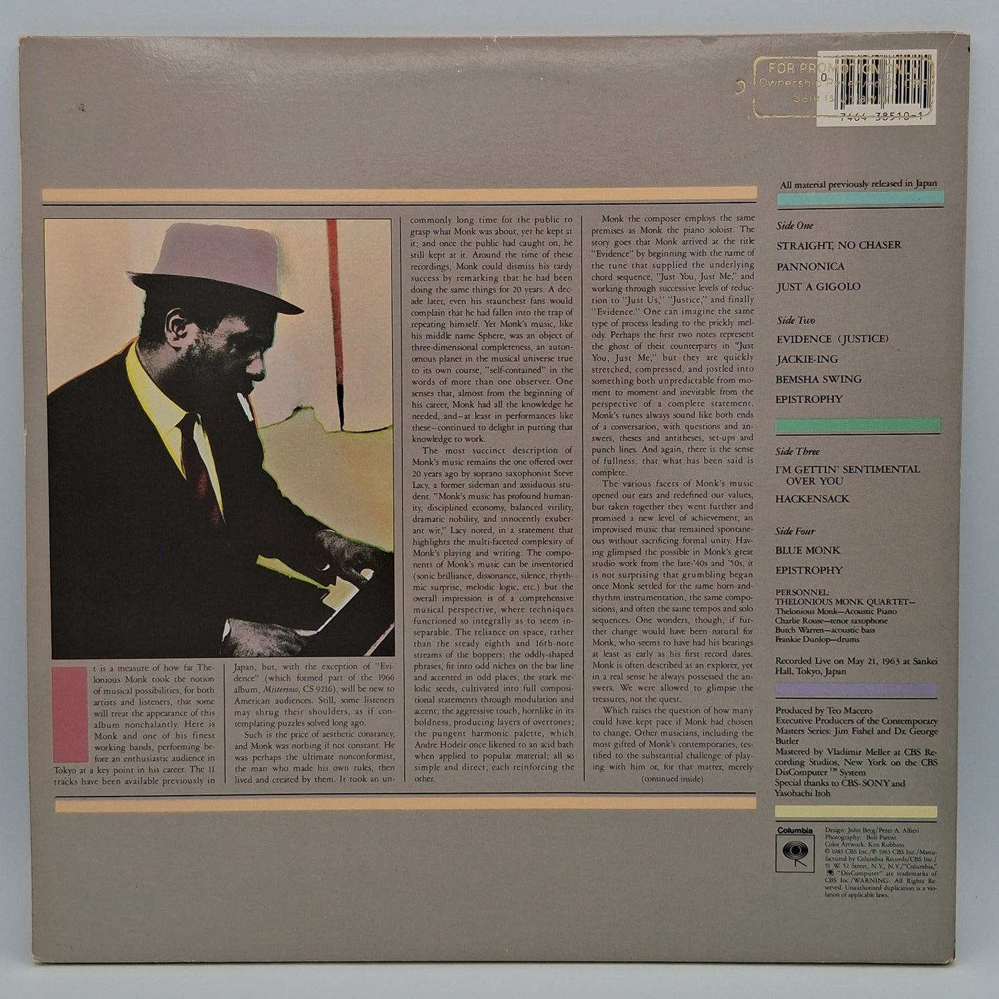 Thelonious Monk – Tokyo Concerts