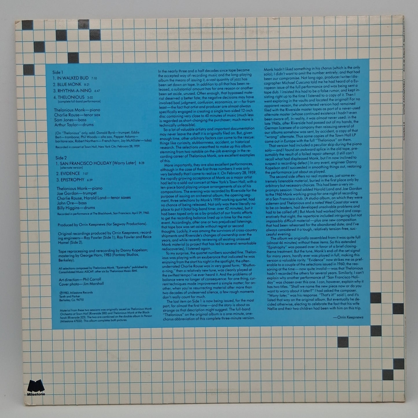 Thelonious Monk – Evidence