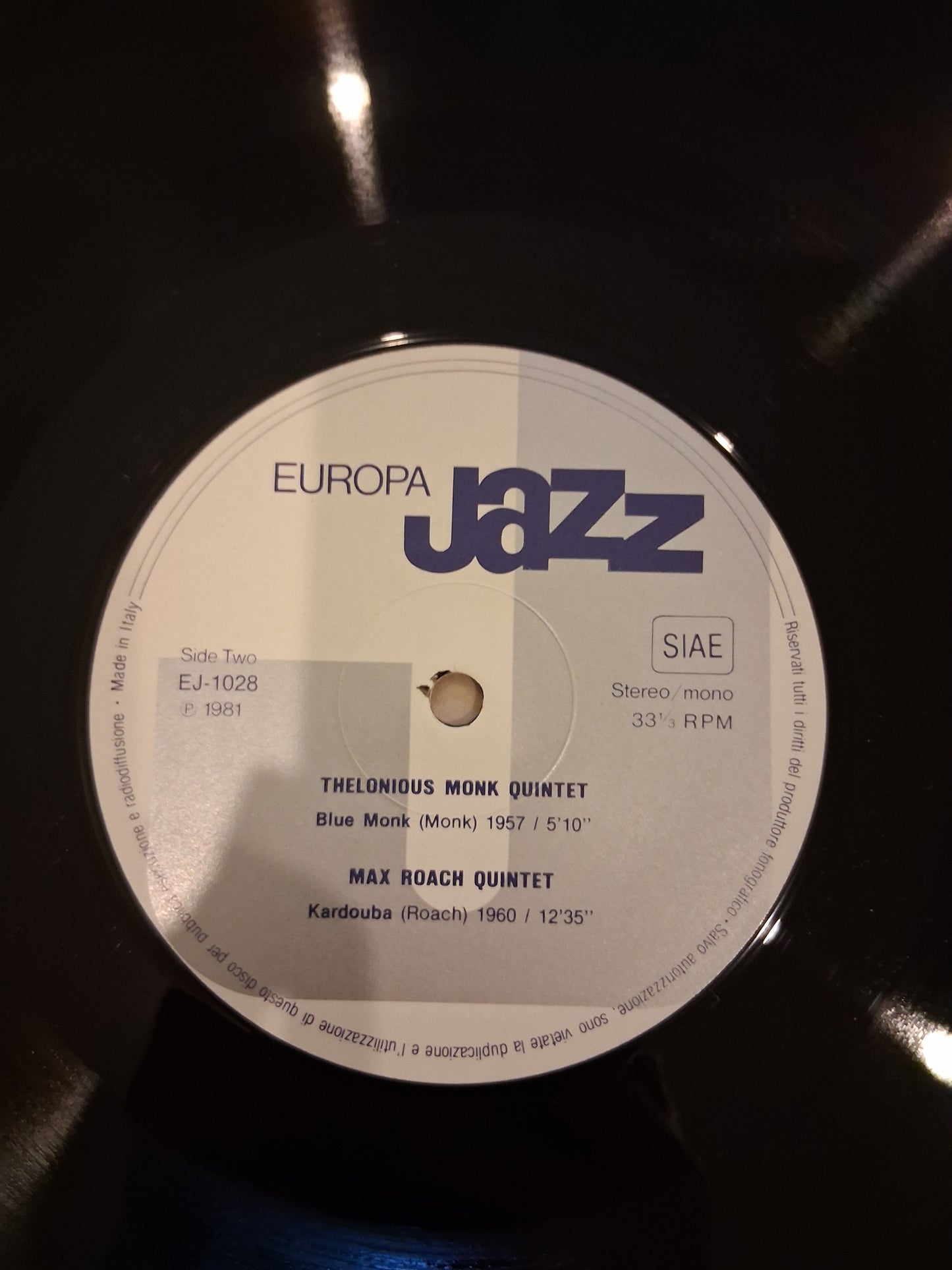 Thelonious Monk, Phil Woods, Jimmy Cleveland, Max Roach – Europa Jazz