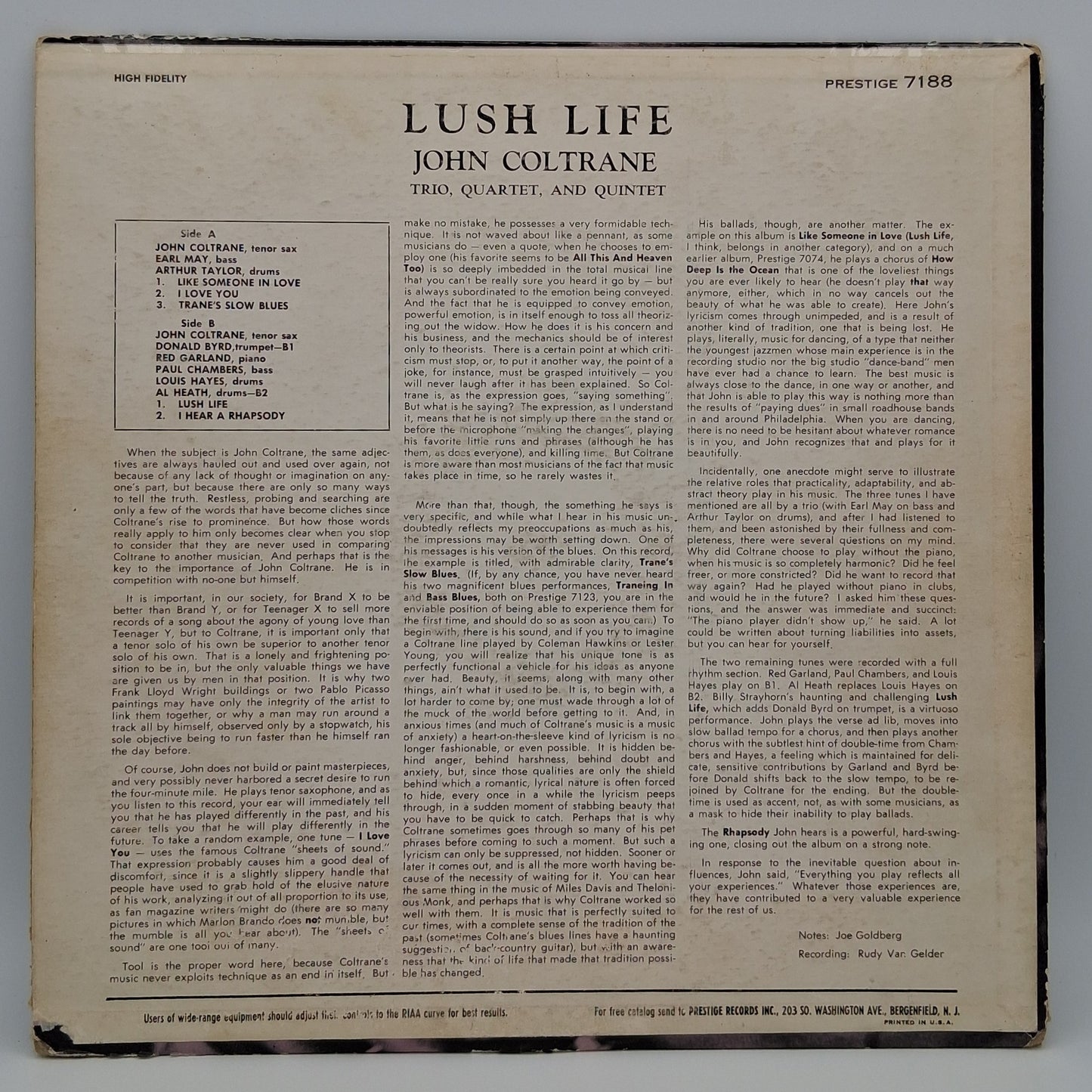 John Coltrane – Lush Life