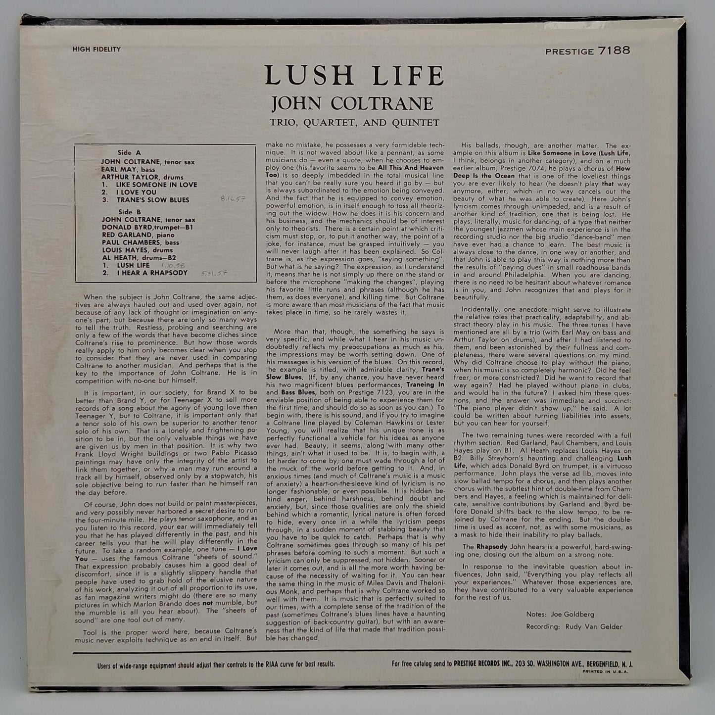John Coltrane – Lush Life