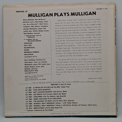 Gerry Mulligan – Mulligan Plays Mulligan
