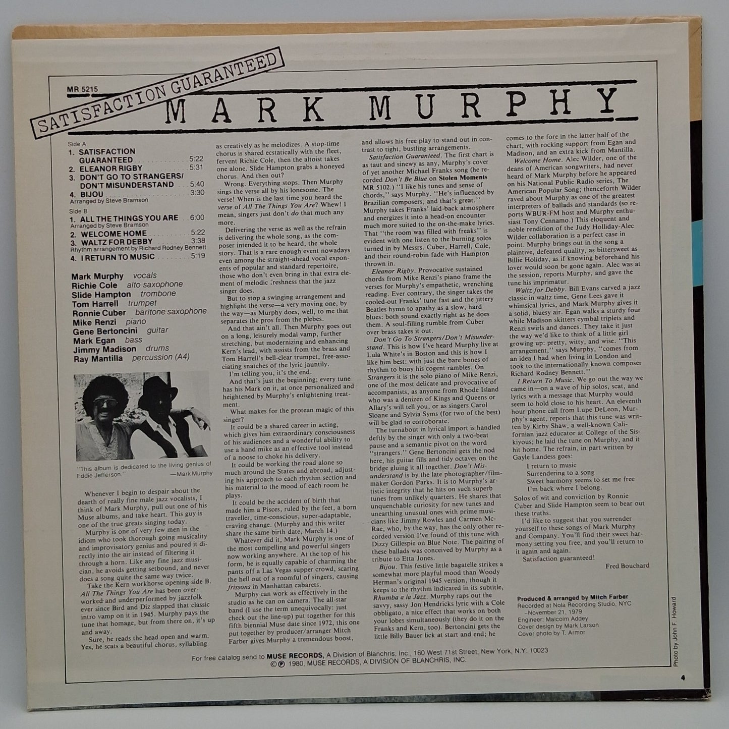 Mark Murphy – Satisfaction Guaranteed