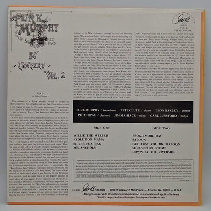 Turk Murphy & His San Francisco Jazz Band – In Concert Vol. 2