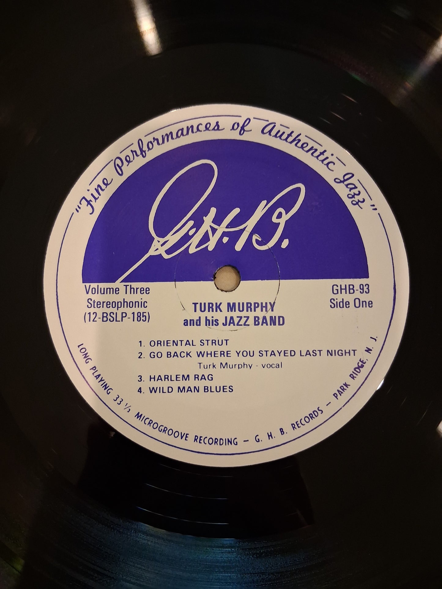 Turk Murphy & His San Francisco Jazz Band – In Concert - Vol. 3