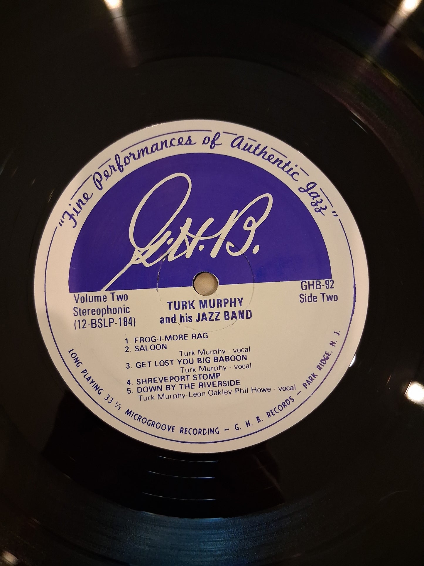 Turk Murphy & His San Francisco Jazz Band – In Concert Vol. 2